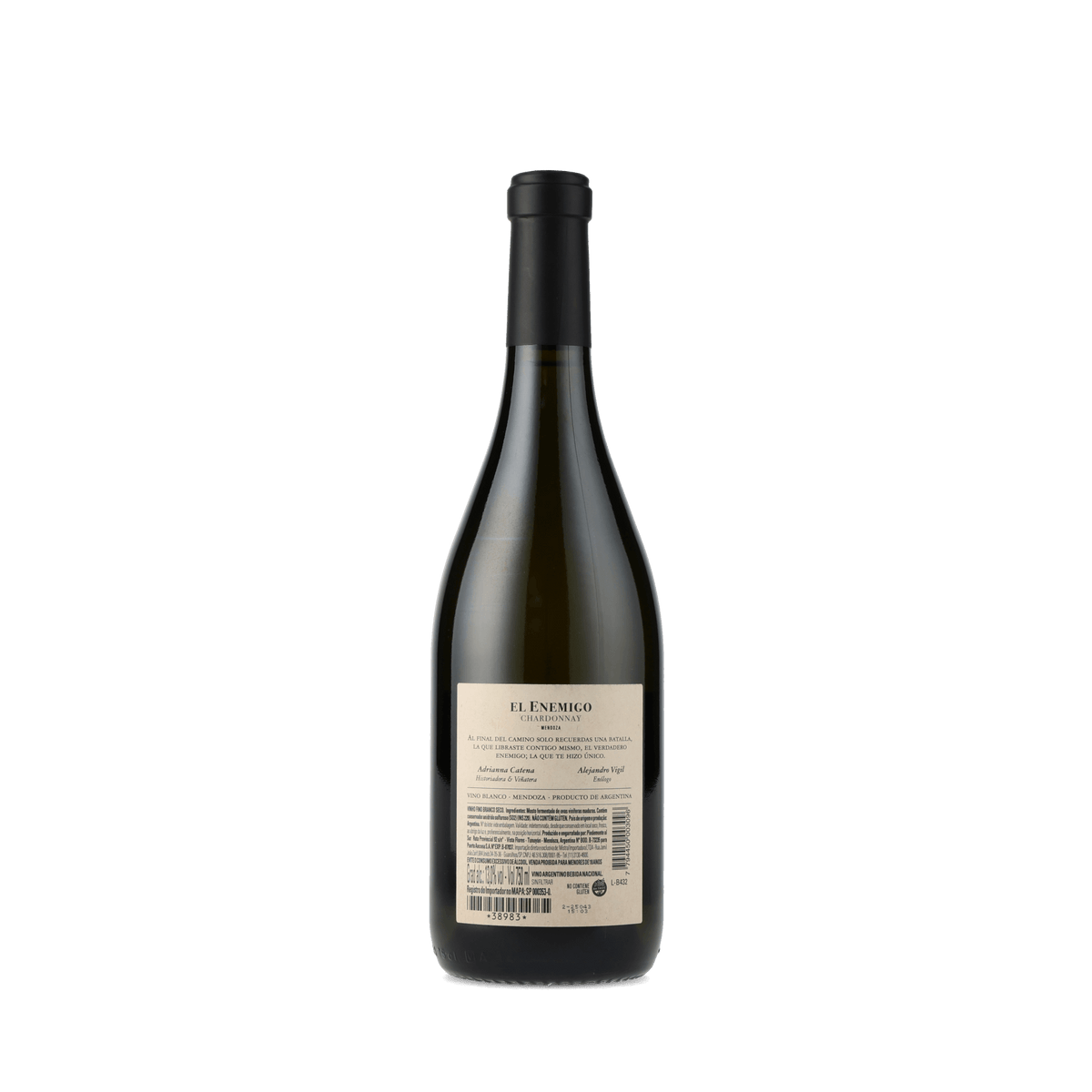 Vinho Branco El Enemigo Chardonnay 2023 750ml