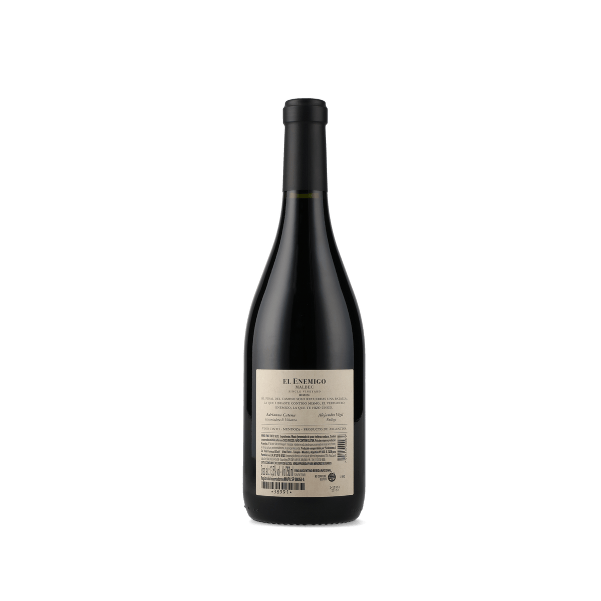 Vinho Tinto El Enemigo Malbec 2022 750ml