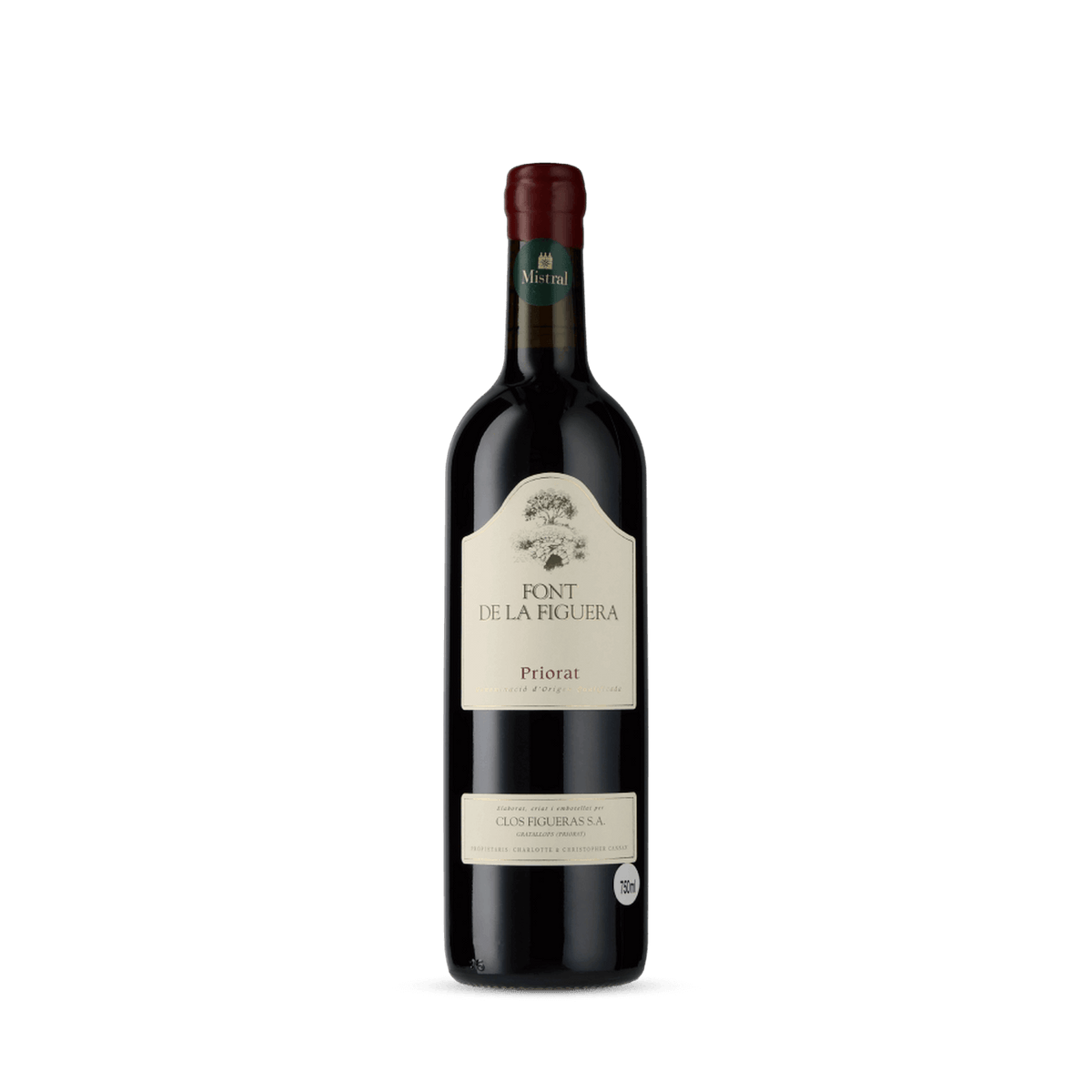 Vinho Tinto Font de La Figuera Priorat 2019 Clos Figueras 750ml