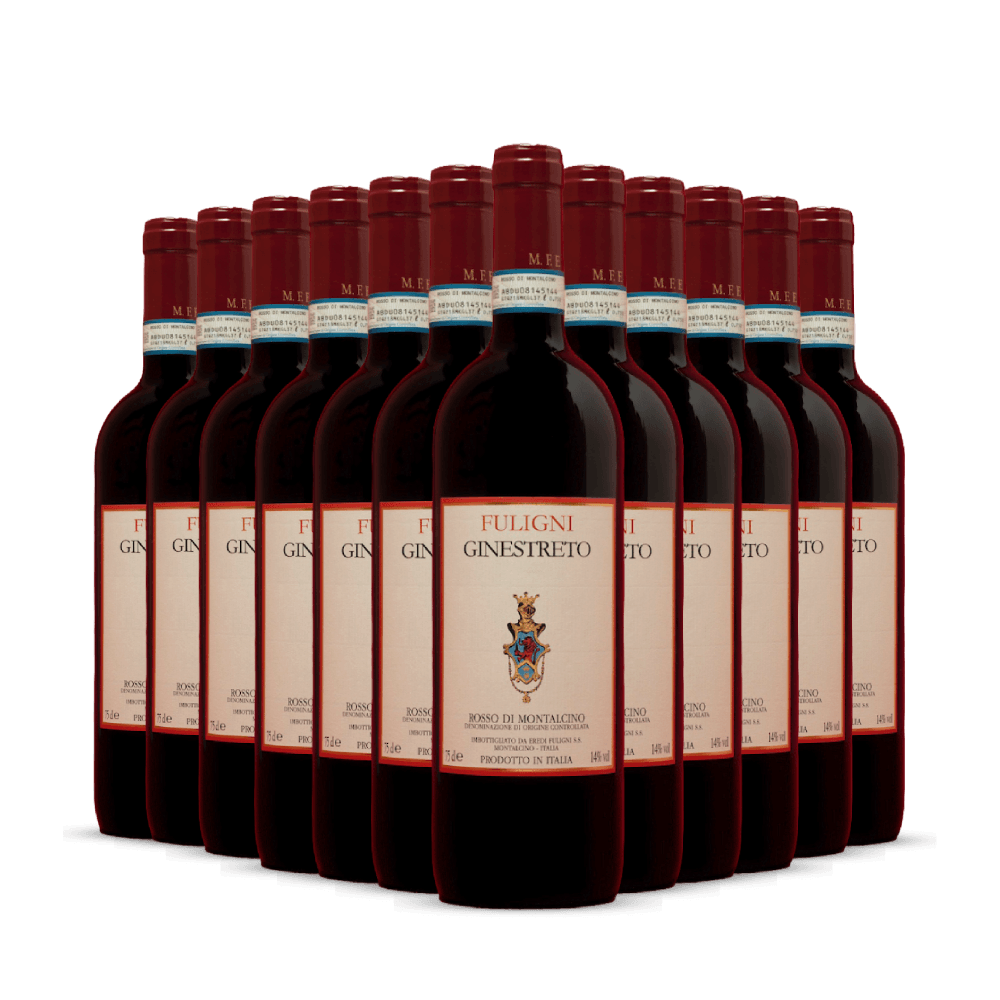 Kit 12 garrafas Rosso di Montalcino Ginestreto 2019