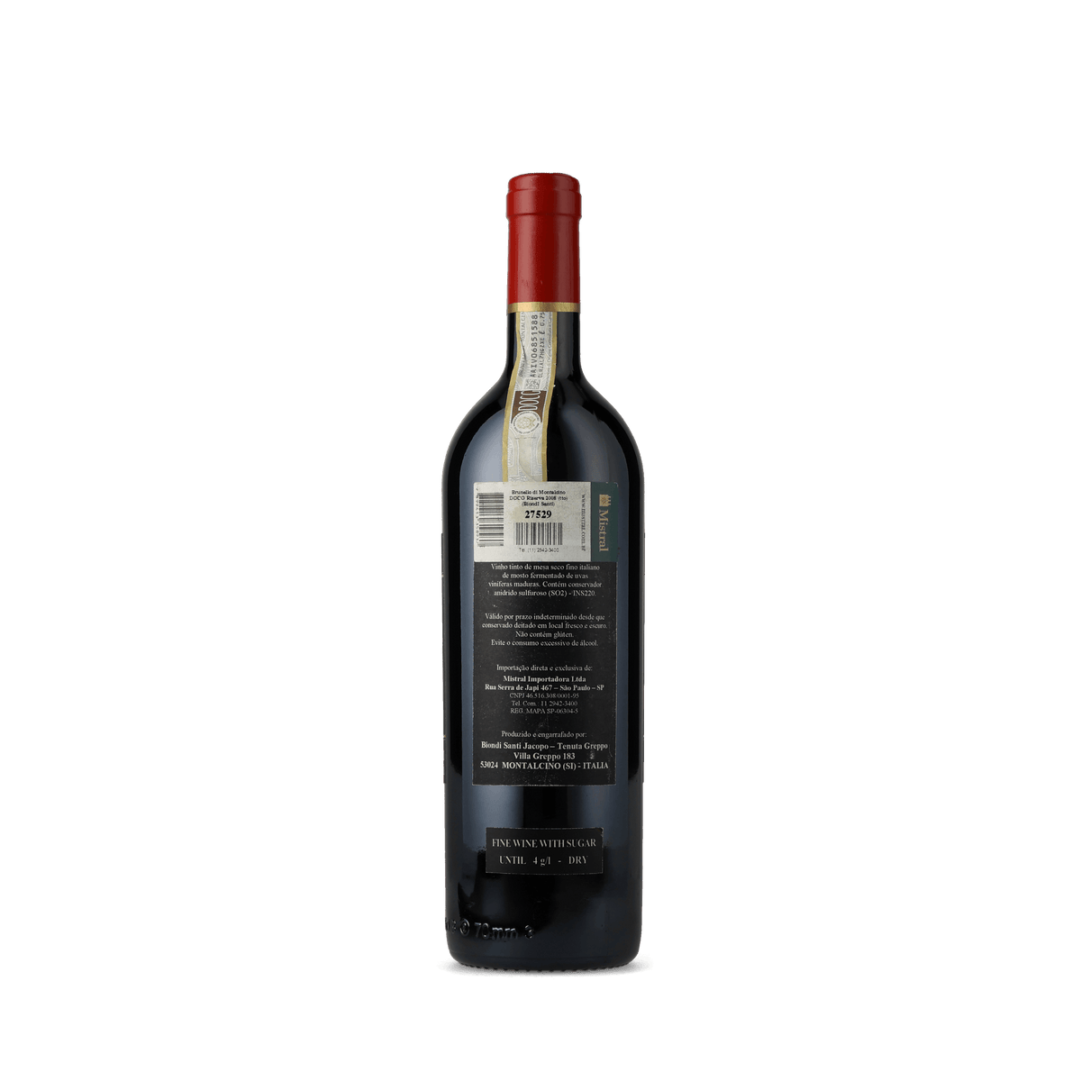 Vinho Tinto Brunello di Montalcino Riserva 2008 Biondi-Santi 750ml