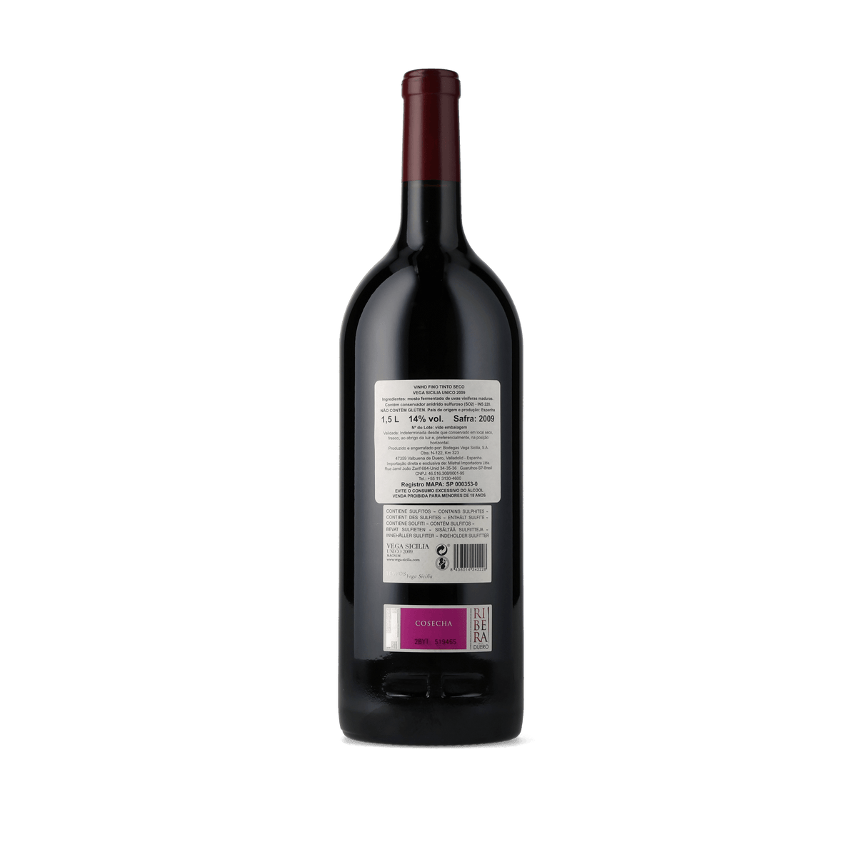 Vinho Tinto Vega Sicilia Unico 2009 - Magnum 1,5L