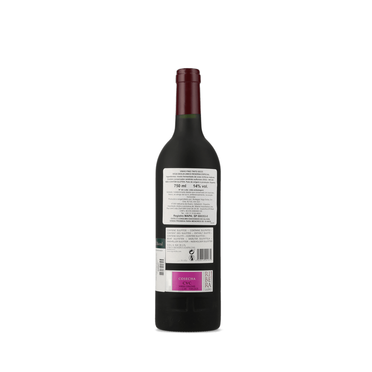 Vinho Tinto Vega Sicilia Unico Reserva Especial Año 2021 750ml