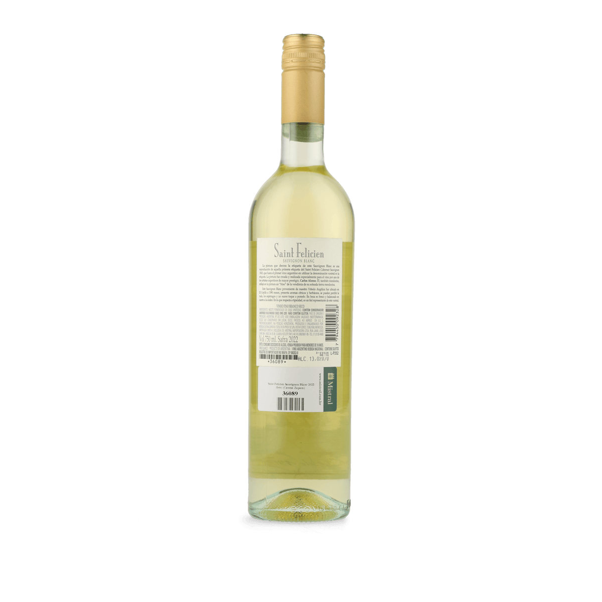 Vinho Branco Saint Felicien Sauvignon Blanc 2022 Catena Bodega y Viñedos 750ml