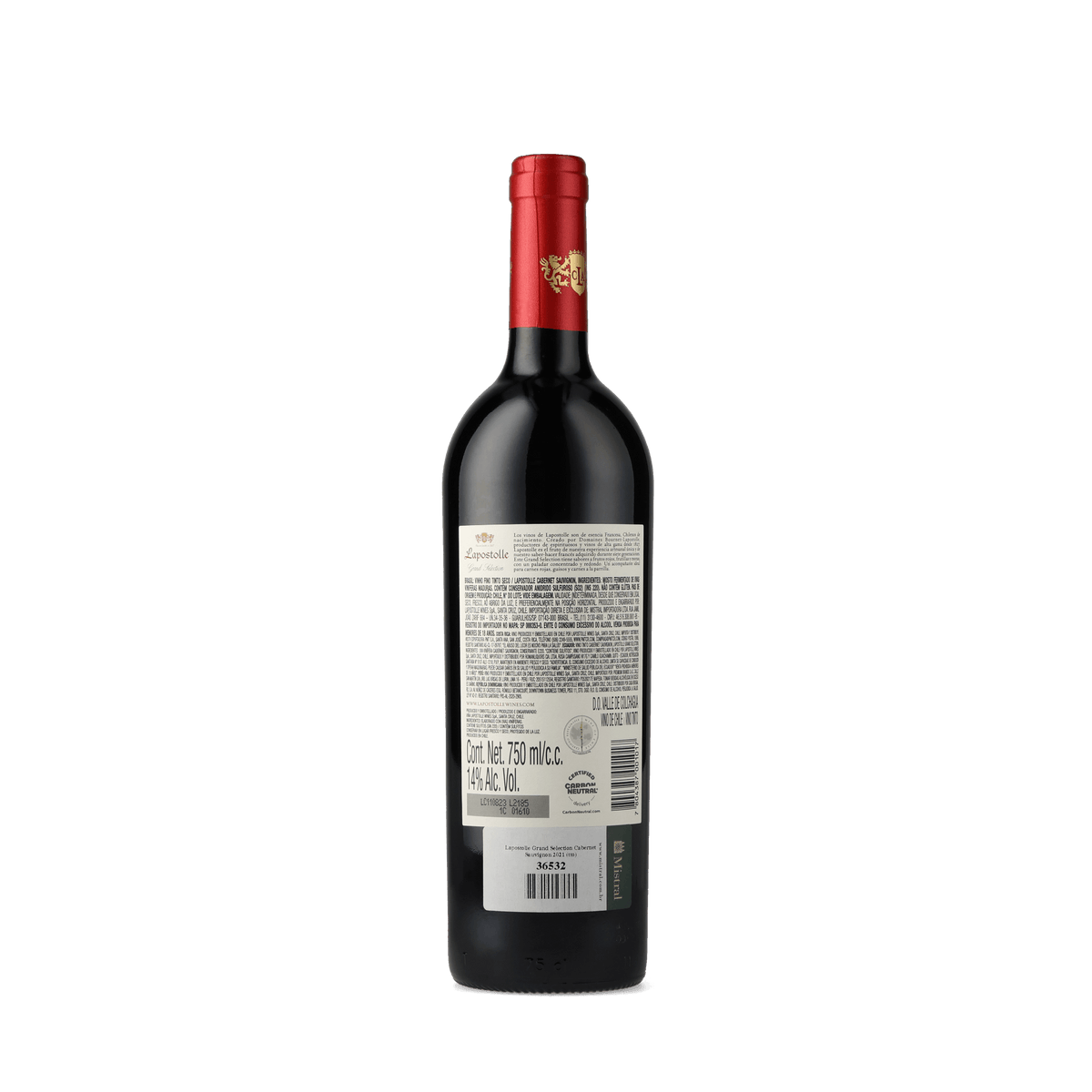 Vinho Tinto Lapostolle Grand Selection Cabernet Sauvignon 2021 750ml