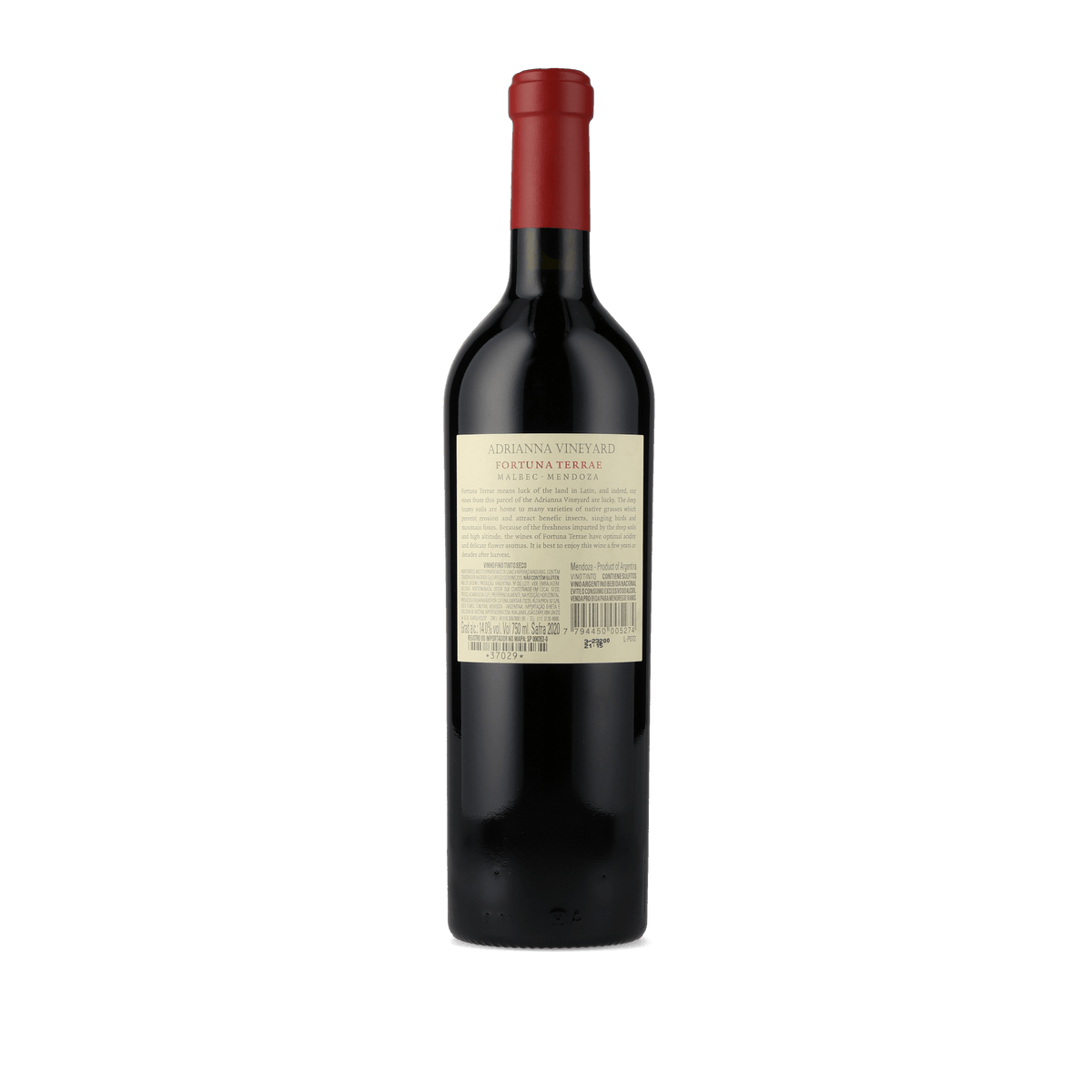 Vinho Tinto Catena Zapata Adrianna Fortuna Terrae 2020 750ml