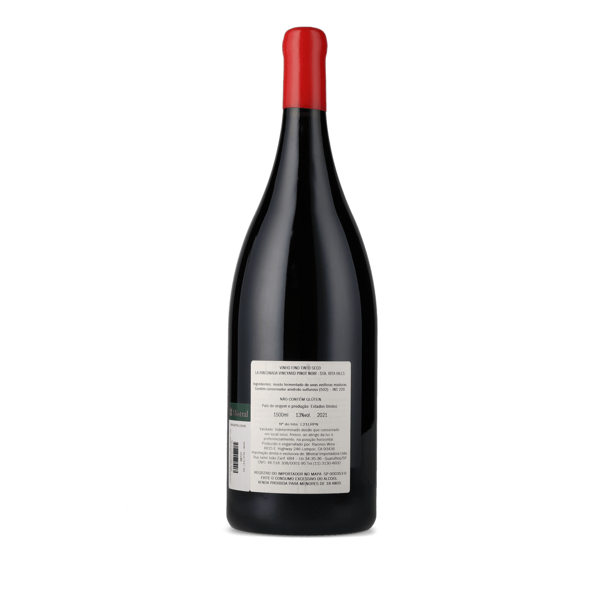 Vinho Tinto Racines La Rinconada Pinot Noir 2021 - Magnum 1,5L