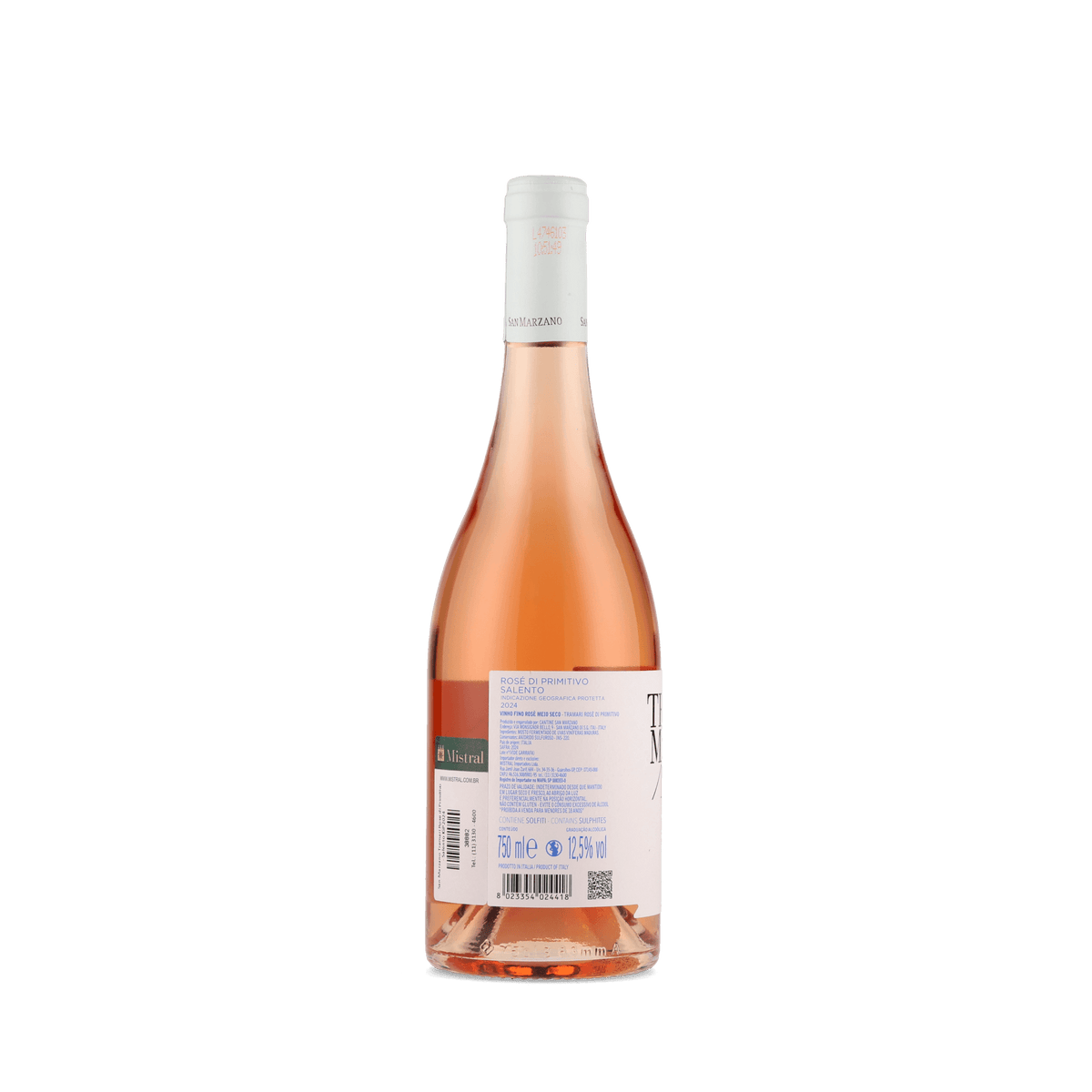 Vinho Rosé Tramari Rosé 2024 San Marzano 750ml