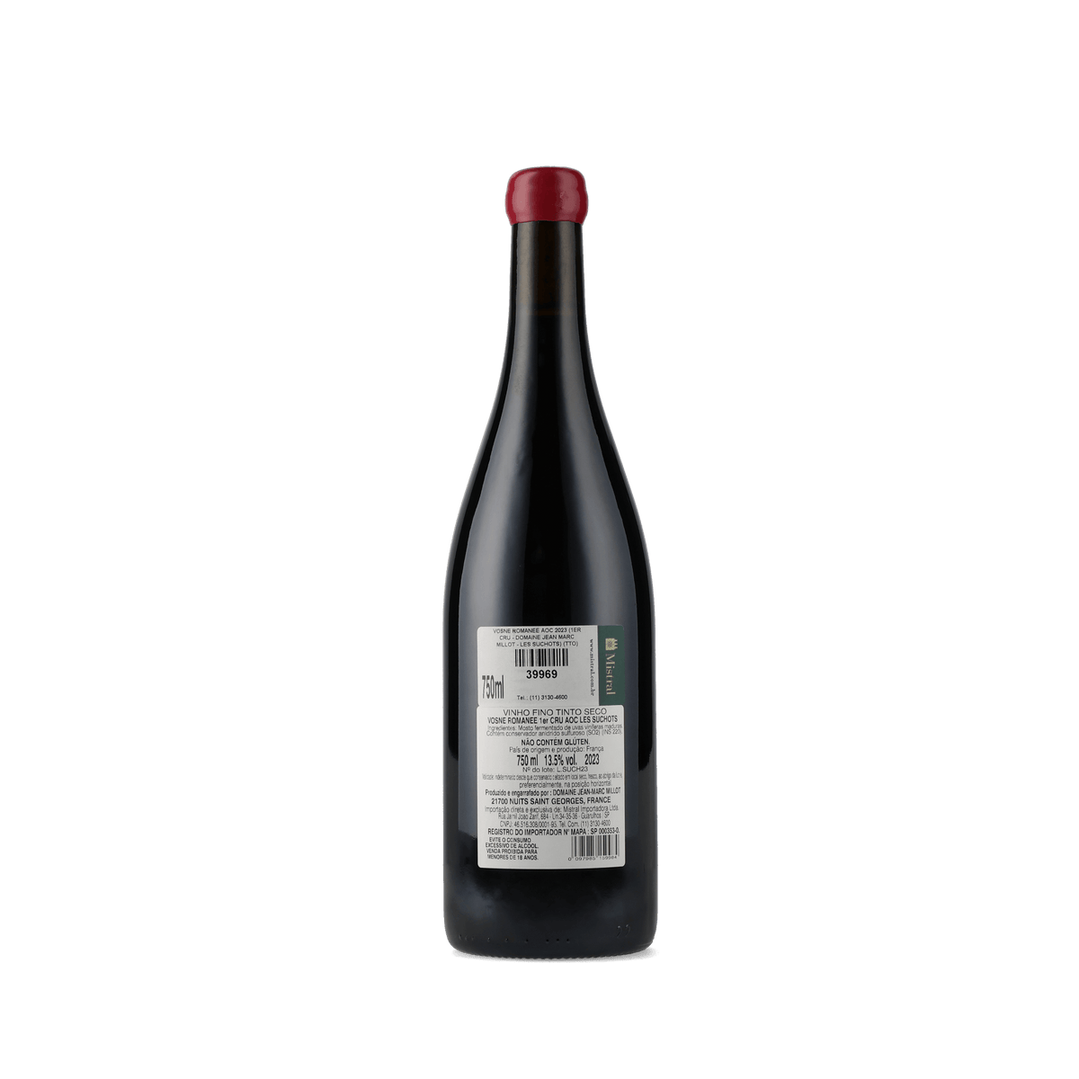 Vinho Tinto Vosne-Romanée 1er Cru Les Suchots 2023 Domaine Jean-Marc Millot 750ml