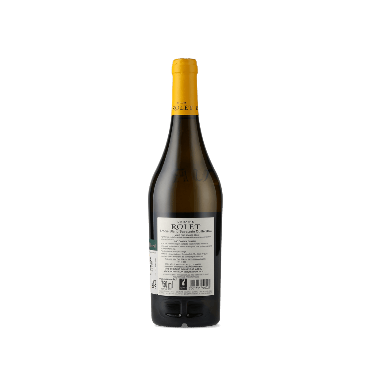 Vinho Branco Arbois Savagnin Ouillé 2023 Domaine Rolet 750ml