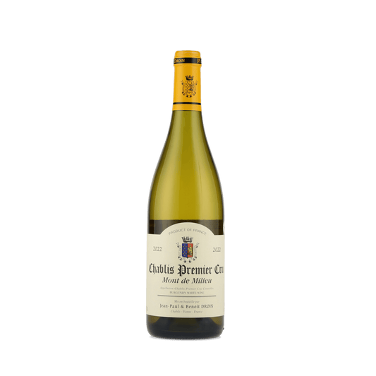 Vinho Branco Chablis 1er Cru Mont de Milieu 2022 Domaine Jean-Paul & Benoît Droin 750ml